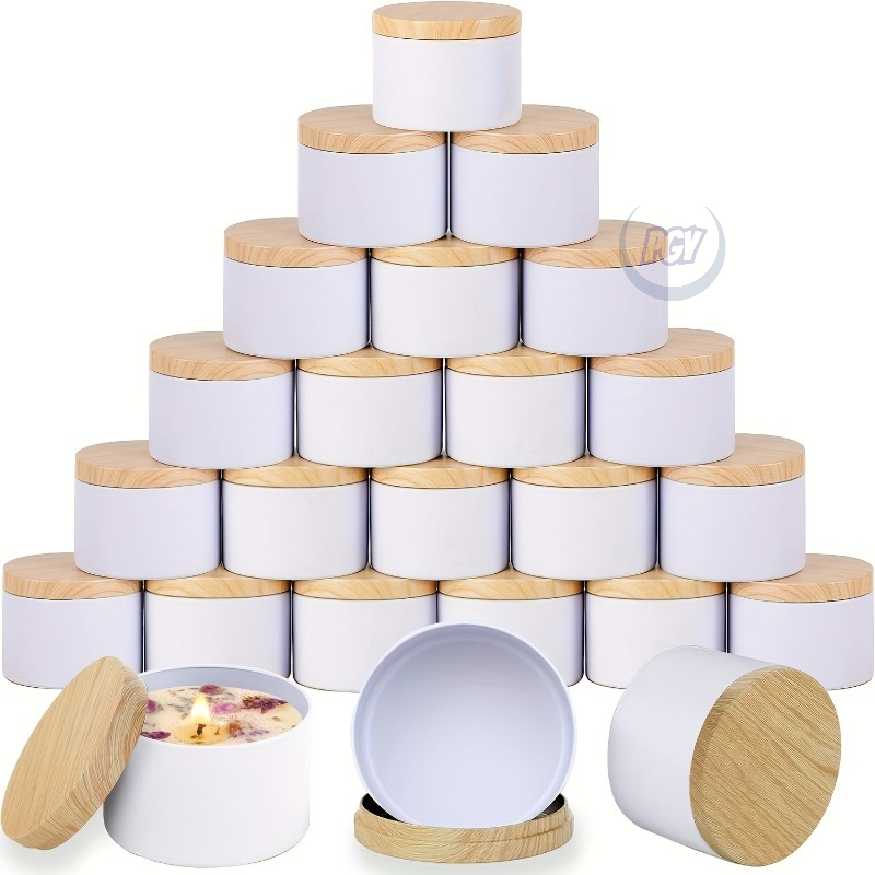 Candle Making Jars With Lids - Set Alat Pembuatan Lilin Stoples Logam