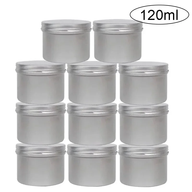 Tin Container Lid - 120Ml 6/12/18/24/48 Buah Wadah Kosmetik Stoples