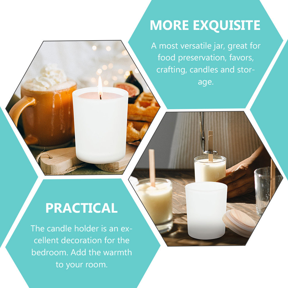 Toples Kaca Kosong, Wadah Kaca - Candle Making Jars With Lids ulasan dan harga