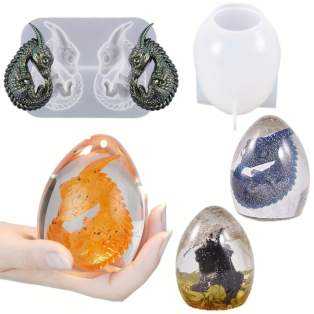 Cetakan Telur Naga Silikon, Se - Candle Making Kits ulasan dan harga